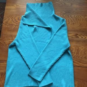 Turquoise turtleneck
